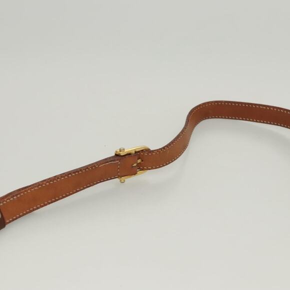 CELINE Macadam Canvas Shoulder Bag Pvc Brown Gold - Picture 8 of 13